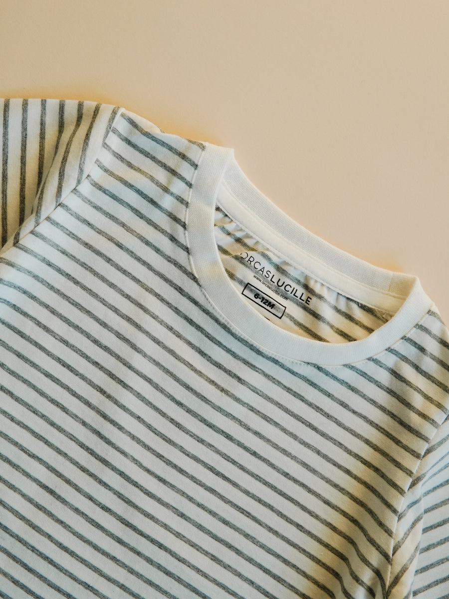 Long Sleeve Tee - Gray Stripe – Orcas Lucille