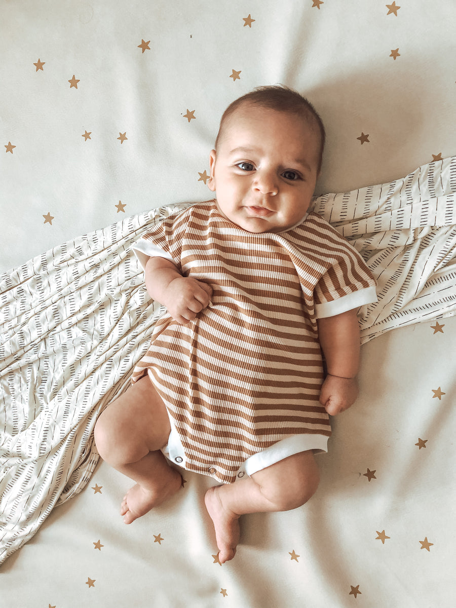 Oversized Romper - Honey Stripe – Orcas Lucille