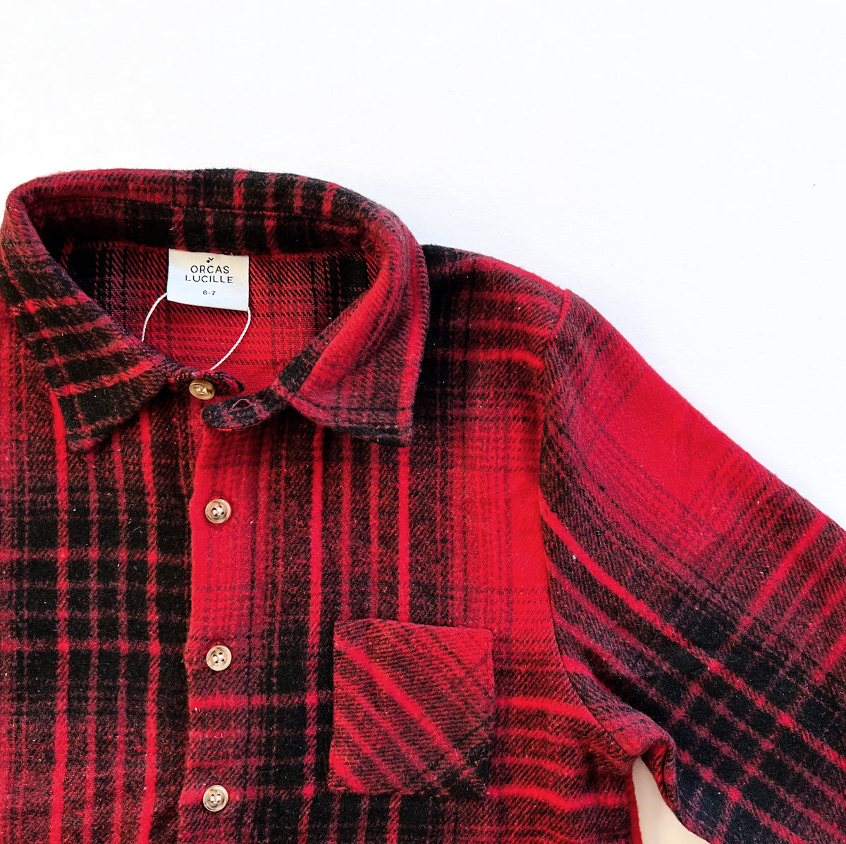 Nicolas Red Buffalo Plaid Flannel Shirt, S - Magnolia Boutique