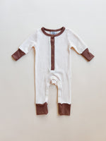 Waffle Romper - Cream